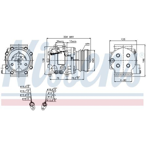 NISSENS Kompressor, Klimaanlage ** FIRST FIT ** 89229