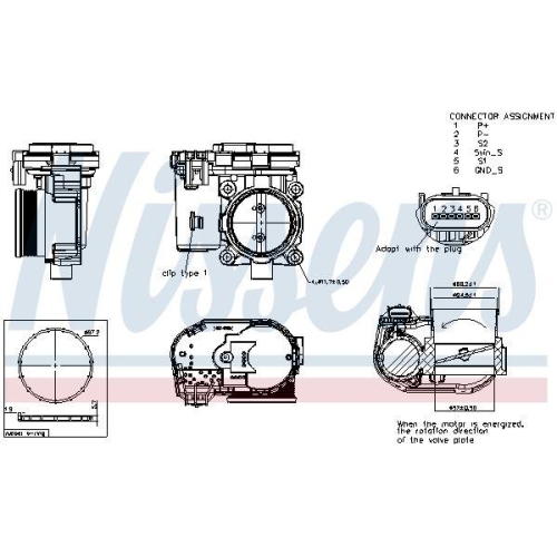 NISSENS Drosselklappenstutzen ** FIRST FIT ** 955118
