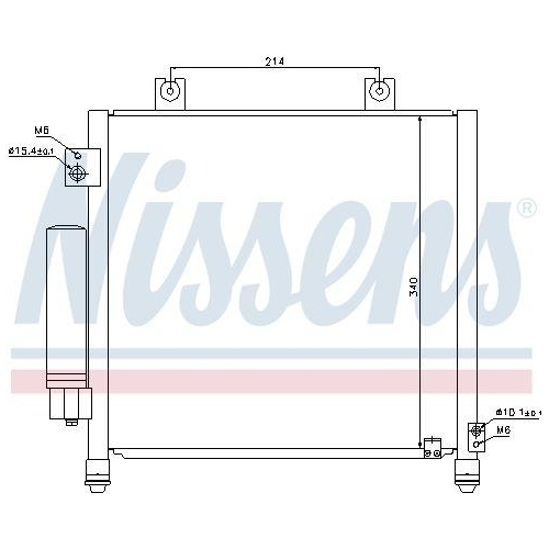 NISSENS Kondensator, Klimaanlage 940302