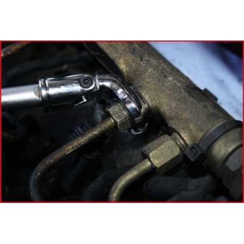 3/8 Zoll Gelenk-Ringschl&uuml;ssel-Stecknuss-Satz (offen), 7-tlg KS TOOLS 911.1710