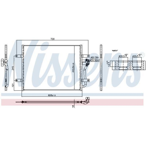 NISSENS Kondensator, Klimaanlage ** FIRST FIT ** 941323