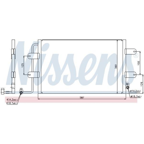NISSENS Kondensator, Klimaanlage ** FIRST FIT ** 940305