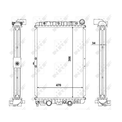 NRF K&uuml;hler, Motork&uuml;hlung EASY FIT 56123