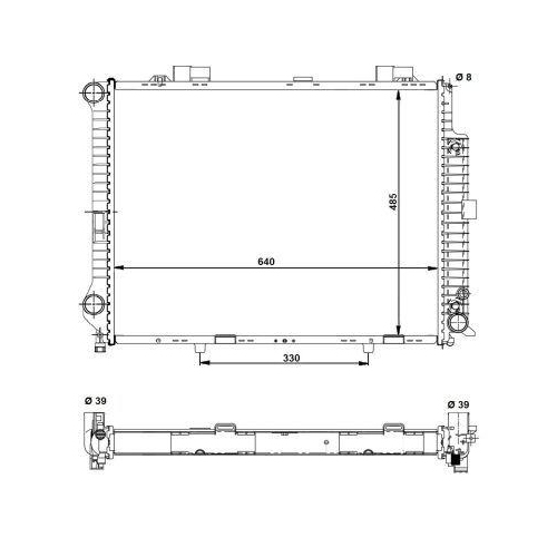 NRF K&uuml;hler, Motork&uuml;hlung EASY FIT 58098