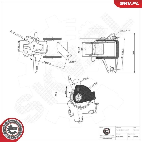 ESEN SKV Lagerung, Automatikgetriebe 75SKV819