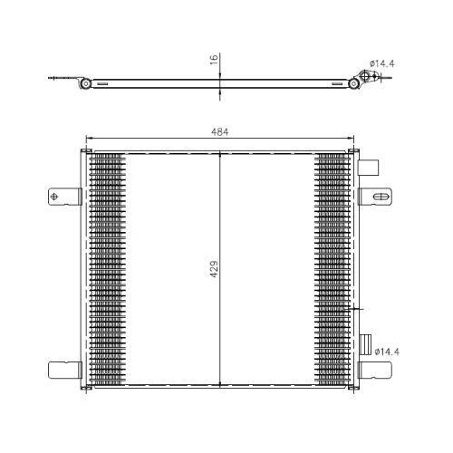 NRF Kondensator, Klimaanlage EASY FIT 350505