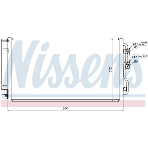 NISSENS Kondensator, Klimaanlage ** FIRST FIT ** 940236