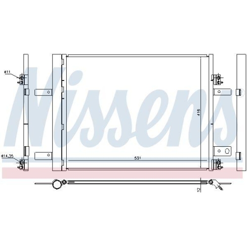 NISSENS Kondensator, Klimaanlage ** FIRST FIT ** 940480