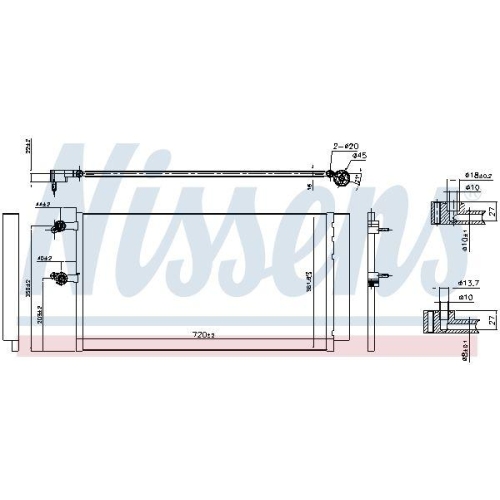 NISSENS Kondensator, Klimaanlage ** FIRST FIT ** 940743