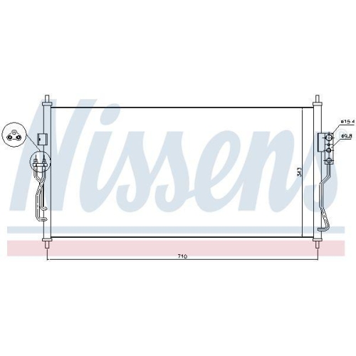 NISSENS Kondensator, Klimaanlage ** FIRST FIT ** 940363