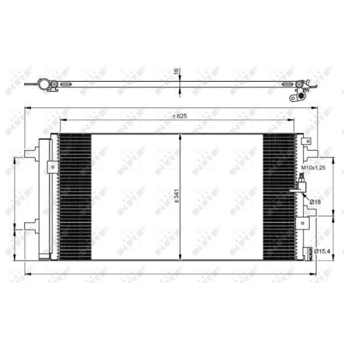 NRF Kondensator, Klimaanlage EASY FIT 350060