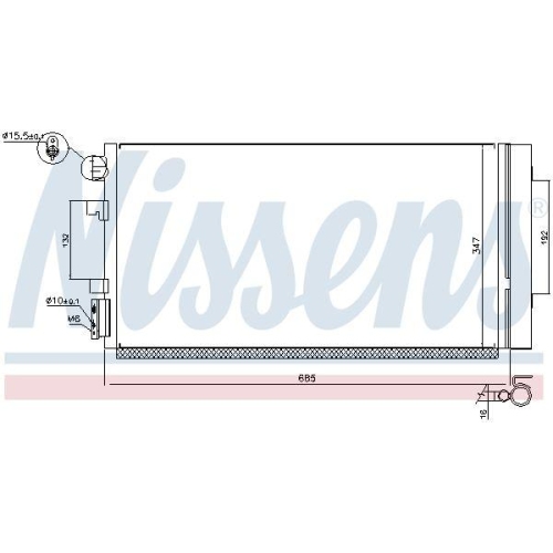 NISSENS Kondensator, Klimaanlage ** FIRST FIT ** 940259