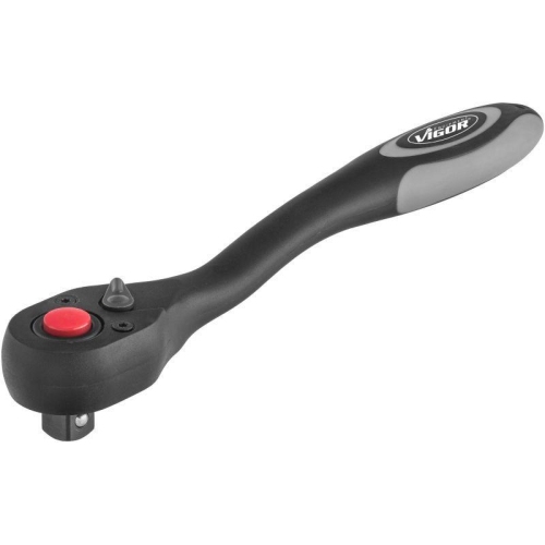 VIGOR Feinzahn-Umschaltknarre 1/2 Zoll 72 Z&auml;hne L.250mm V6012