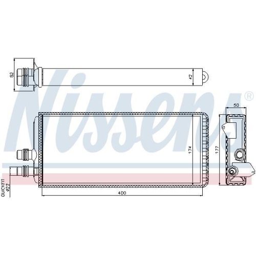 NISSENS W&auml;rmetauscher, Innenraumheizung 71815