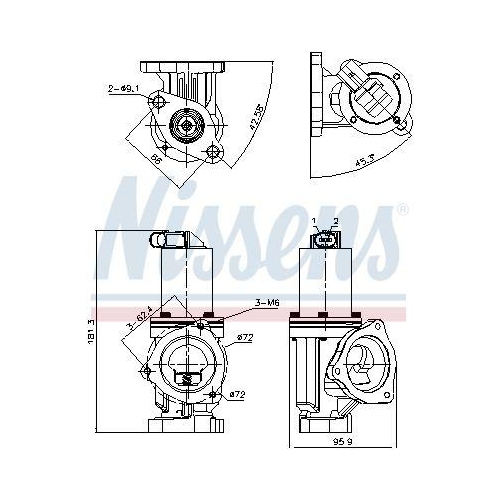 NISSENS AGR-Ventil ** FIRST FIT ** 98167
