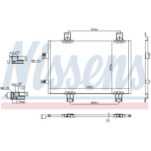 NISSENS Kondensator, Klimaanlage ** FIRST FIT ** 941174