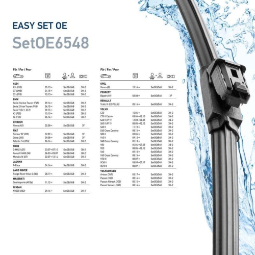 HELLA Wischblatt EasySets 9XW 358 164-131