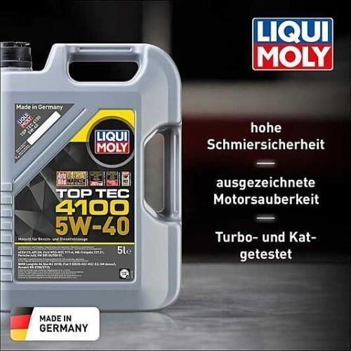 LIQUI MOLY Motoröl Top Tec 4100, 5W-40, 15-Liter 3 Kanister - Art.Nr. 3701