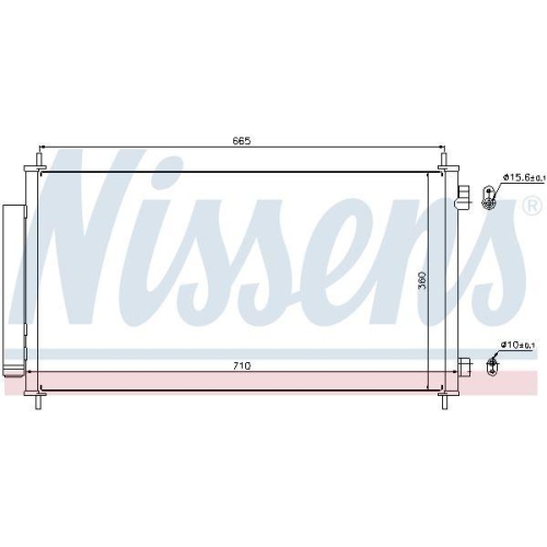NISSENS Kondensator, Klimaanlage ** FIRST FIT ** 940163