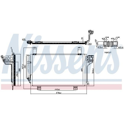 NISSENS Kondensator, Klimaanlage ** FIRST FIT ** 941202