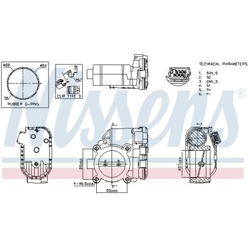 NISSENS Drosselklappenstutzen ** FIRST FIT ** 955186