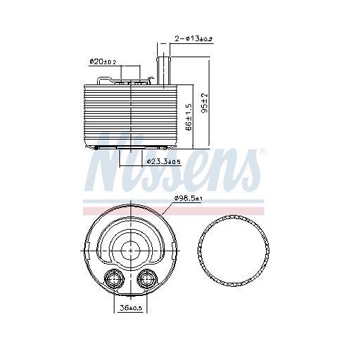 NISSENS &Ouml;lk&uuml;hler, Motor&ouml;l ** FIRST FIT ** 91177
