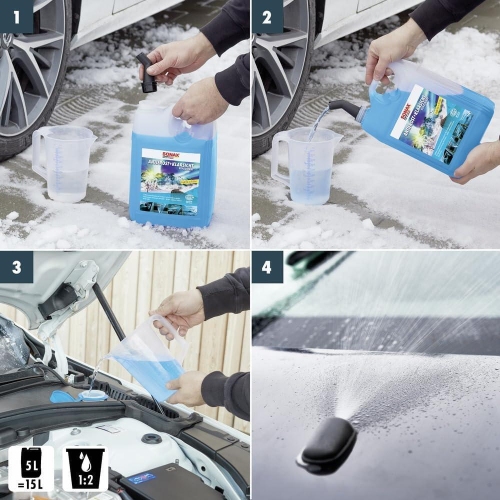 Antifrost + Klarsicht Konzentrat Citrus 5 Liter Frostschutzmittel SONAX 03325050