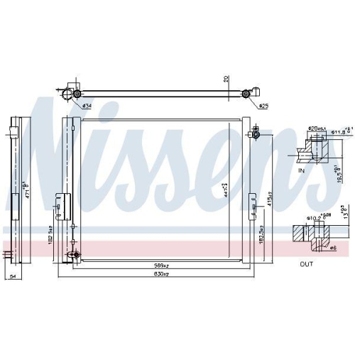 NISSENS Kondensator, Klimaanlage ** FIRST FIT ** 940835