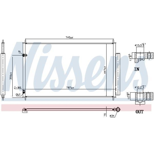 NISSENS Kondensator, Klimaanlage ** FIRST FIT ** 940842