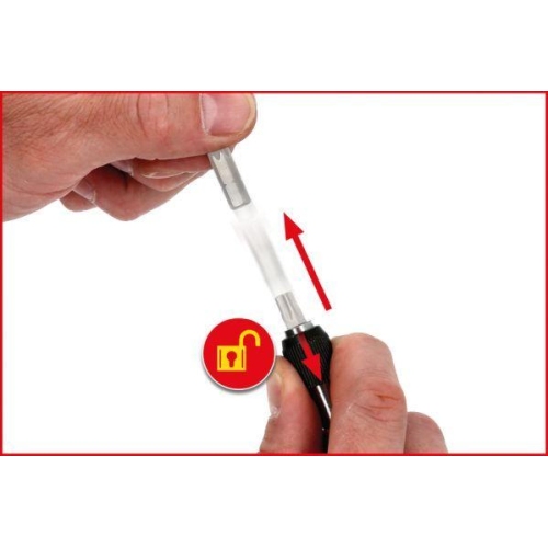 1/4 Zoll Mini-Bit Schraubendreher mit Schnellveriegelung KS TOOLS 159.1172