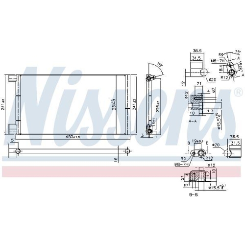 NISSENS Kondensator, Klimaanlage ** FIRST FIT ** 94785