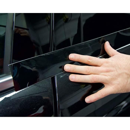 Foliatec Zierleistenfolie Chrome Out Set schwarz gl&auml;nzend Chromleistenfolie