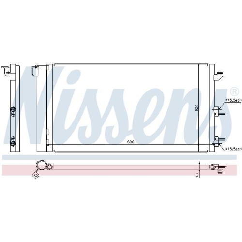 NISSENS Kondensator, Klimaanlage ** FIRST FIT ** 94670