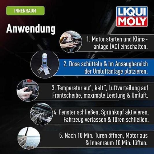 KLIMA REFRESH ALLERGENFREI REINIGUNG PARF&Uuml;M&Ouml;L KLIMAANLAGE 75 ml LIQUI MOLY