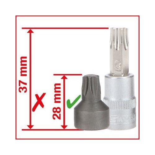 1/4 Zoll Bit-Stecknuss-Satz, extra kurz, 50-tlg KS TOOLS 911.1850