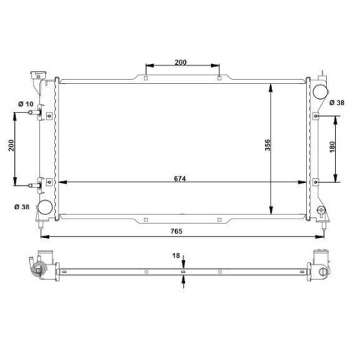 NRF K&uuml;hler, Motork&uuml;hlung EASY FIT 53783