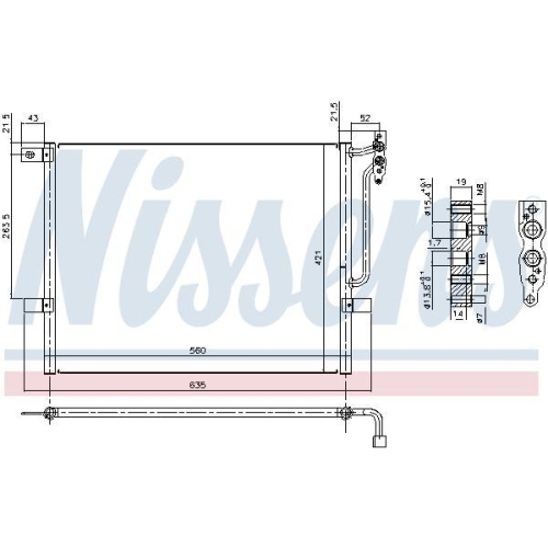 NISSENS Kondensator, Klimaanlage ** FIRST FIT ** 94431