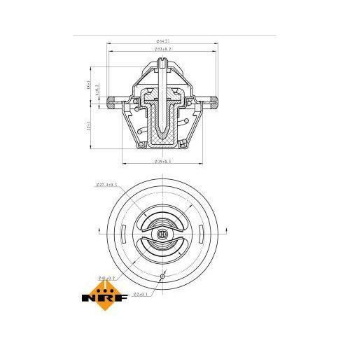 NRF Thermostat, K&uuml;hlmittel EASY FIT 725064