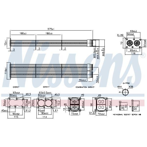 NISSENS K&uuml;hler, Abgasr&uuml;ckf&uuml;hrung ** FIRST FIT ** 989565