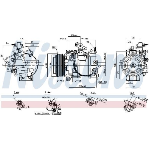 NISSENS Kompressor, Klimaanlage ** FIRST FIT ** 890816
