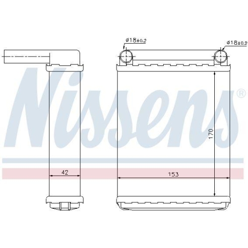 NISSENS Wärmetauscher, Innenraumheizung 72038