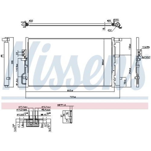 NISSENS Kondensator, Klimaanlage ** FIRST FIT ** 941063
