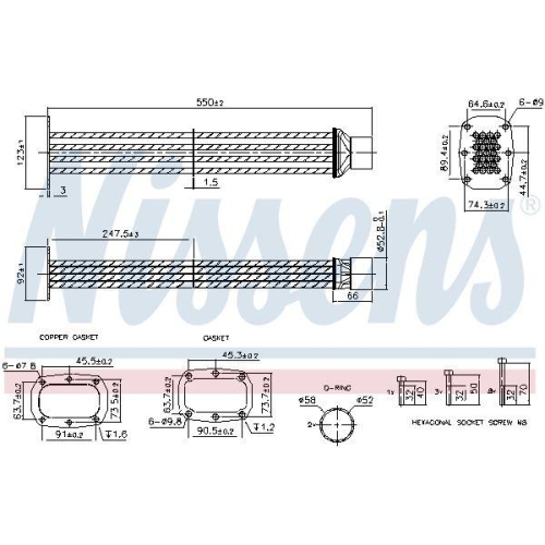 NISSENS K&uuml;hler, Abgasr&uuml;ckf&uuml;hrung ** FIRST FIT ** 989569