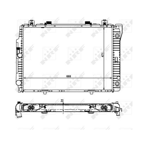 NRF K&uuml;hler, Motork&uuml;hlung EASY FIT 55315