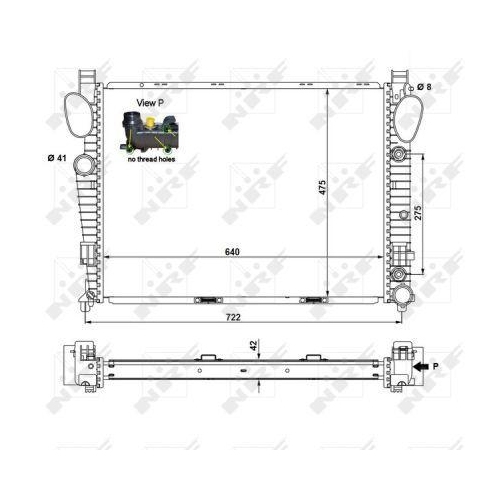 NRF K&uuml;hler, Motork&uuml;hlung EASY FIT 55325