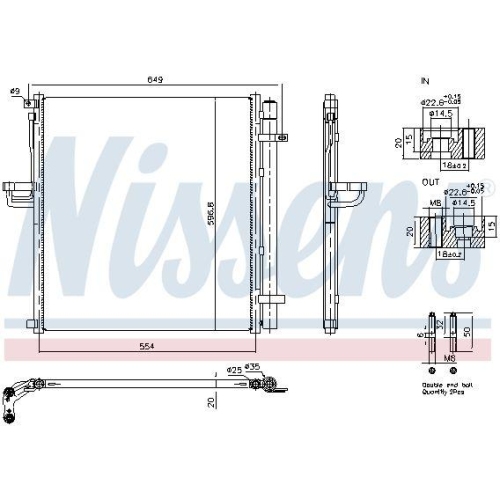NISSENS Kondensator, Klimaanlage ** FIRST FIT ** 940977