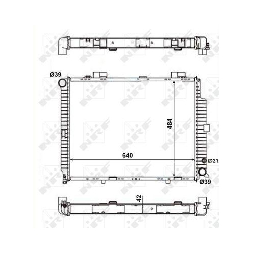 NRF K&uuml;hler, Motork&uuml;hlung EASY FIT 56139