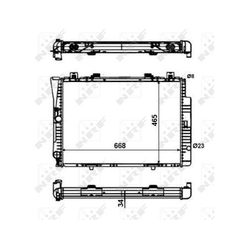 NRF K&uuml;hler, Motork&uuml;hlung EASY FIT 56142