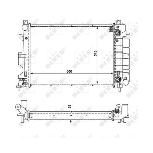 NRF K&uuml;hler, Motork&uuml;hlung EASY FIT 58109
