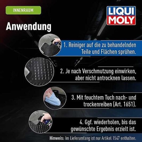 Reiniger LIQUI MOLY 1547 Autoinnenraumreiniger Textil Teppich 500 ml